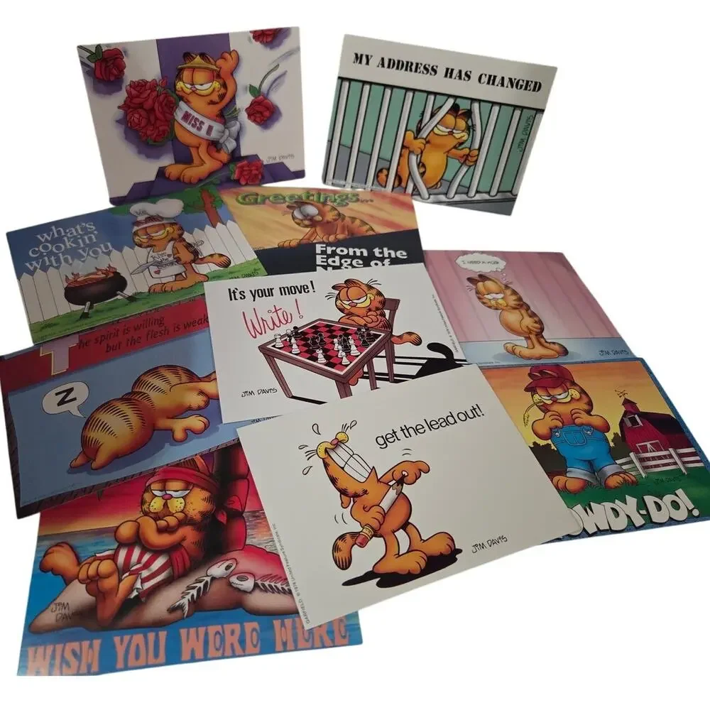 Lot 18 Vtg Garfield POSTCARDS 1978 New Funny Mom Always liked me Best
